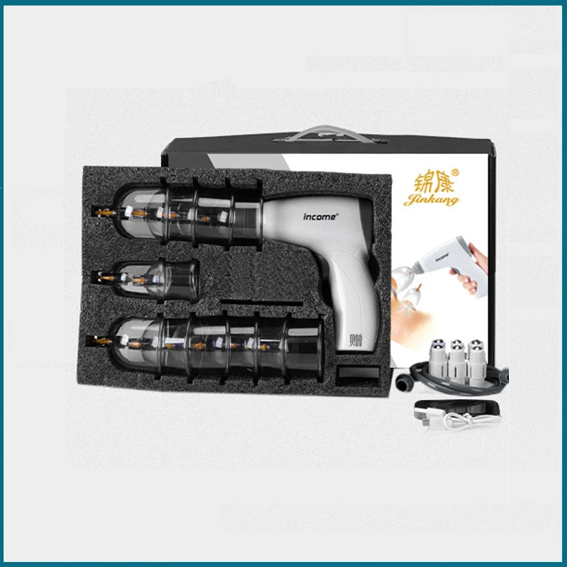 סט כוסות רוח מקצועי עם משאבת וואקום חשמלית