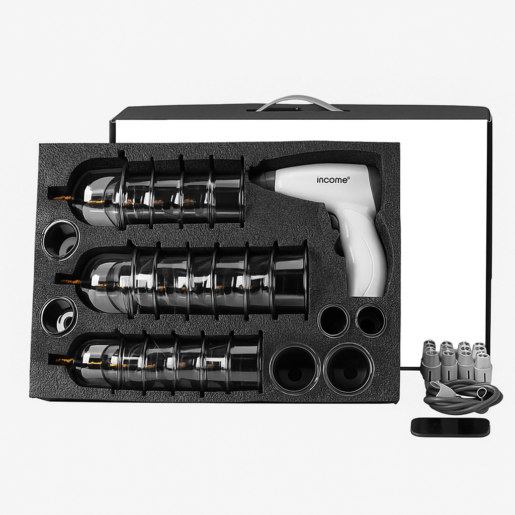 סט כוסות רוח מקצועי עם משאבת וואקום חשמלית