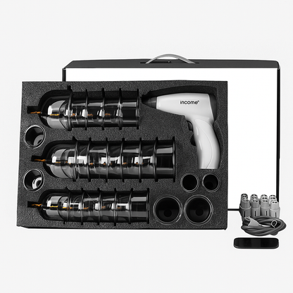 סט כוסות רוח מקצועי עם משאבת וואקום חשמלית