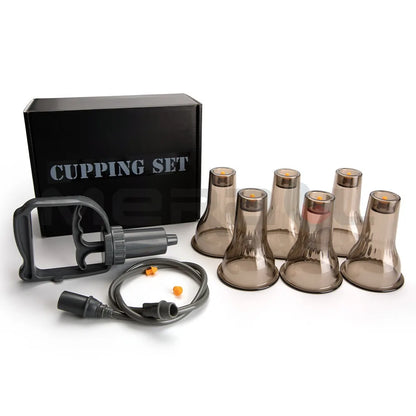 סט כוסות רוח מקצועי עם משאבת וואקום